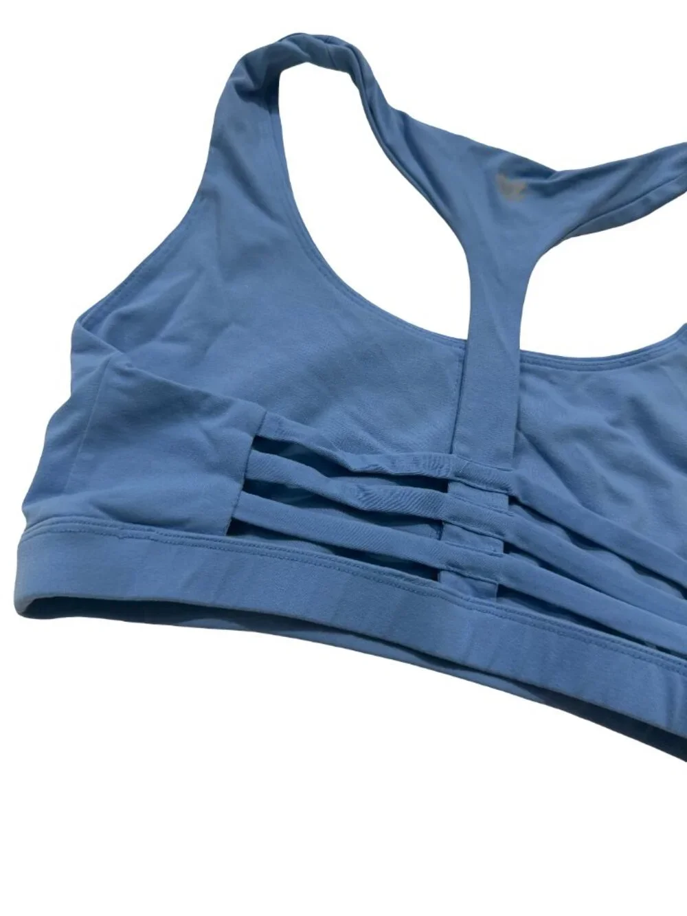 Forever 21 Two Blue Burgundy Strappy Racerback Sports Bra Set Medium Women's